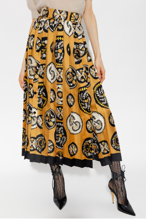 gucci yellow Silk skirt