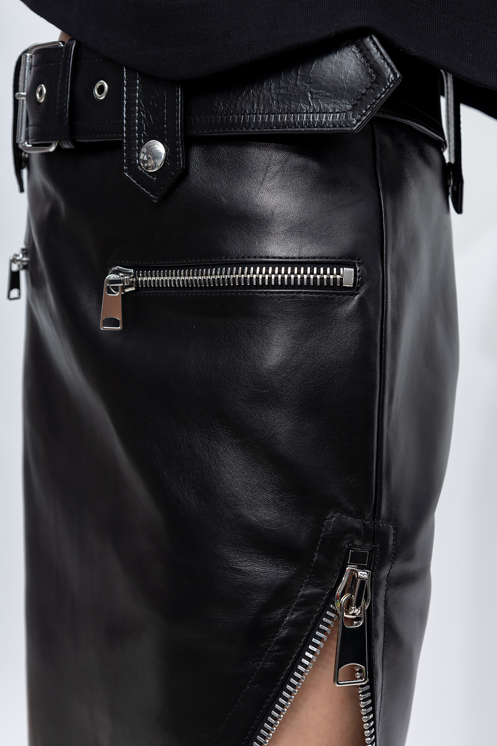Alexander McQueen Leather skirt
