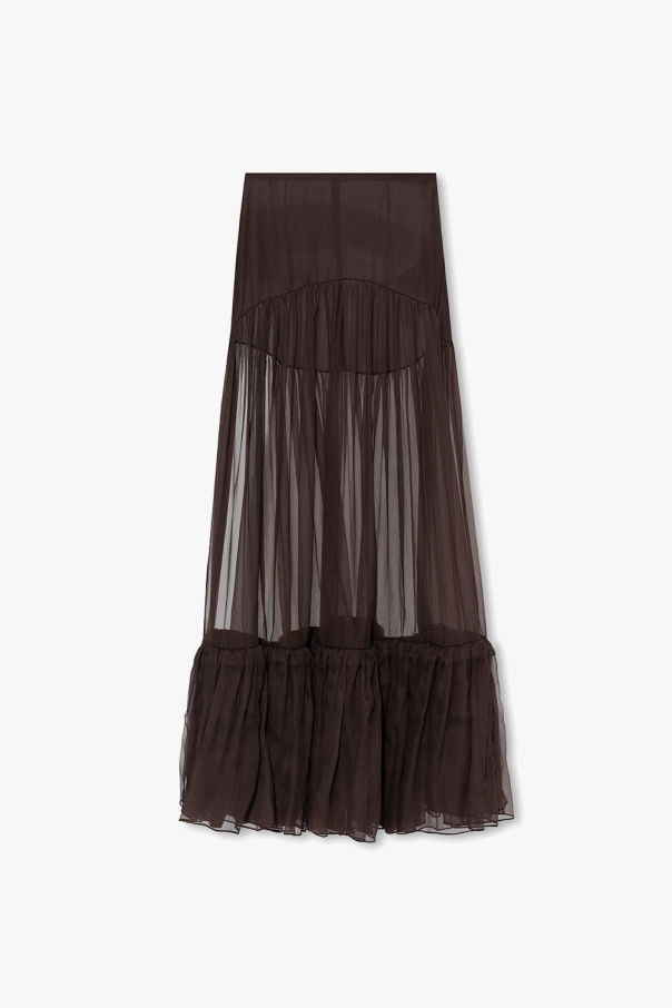 Saint Laurent Maxi silk skirt