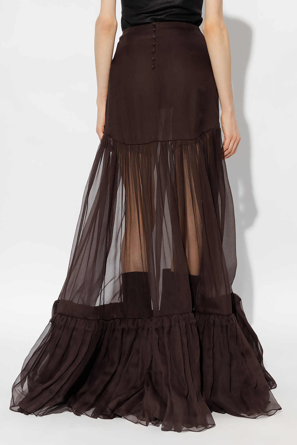 Saint Laurent Maxi silk skirt