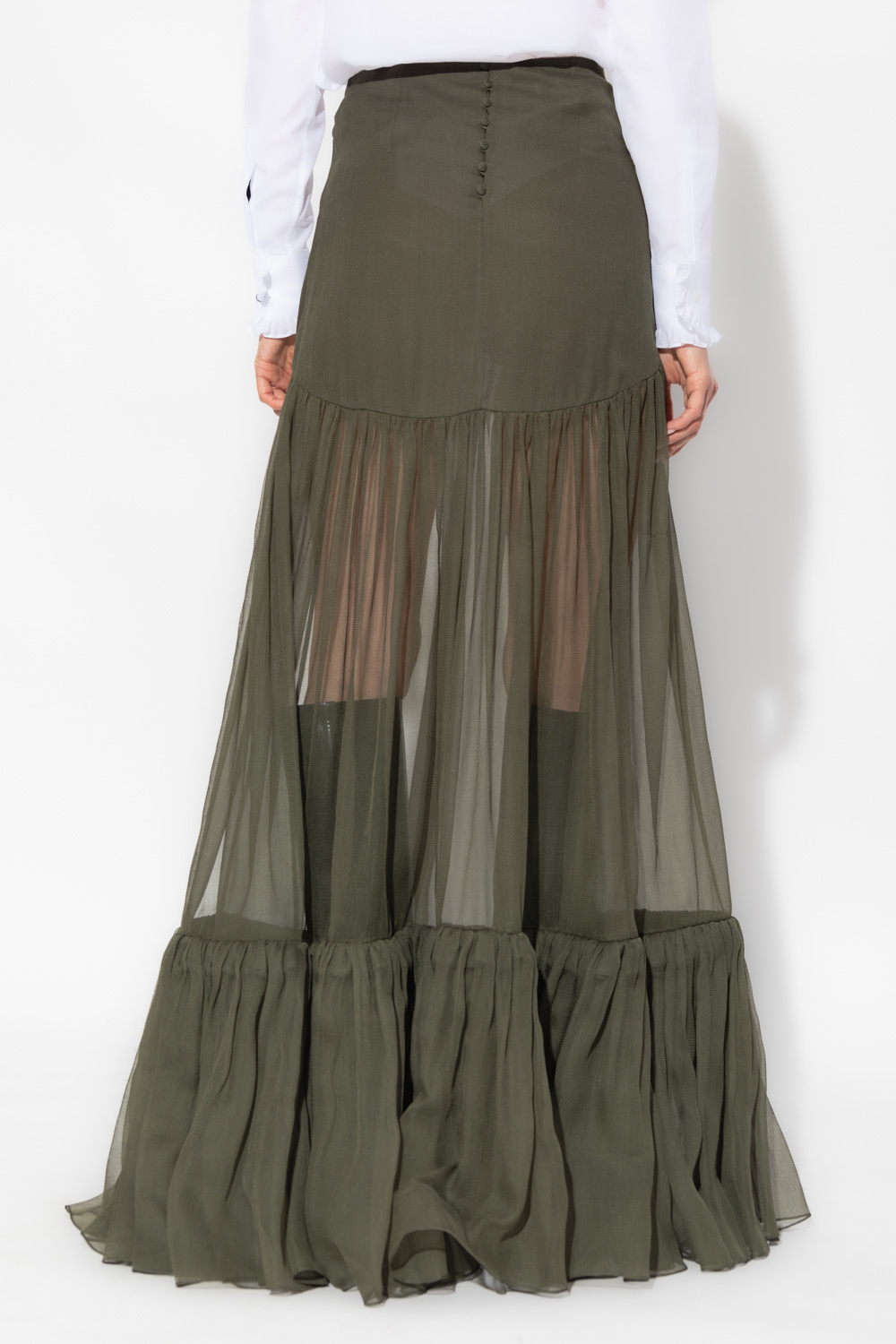 Saint Laurent Silk maxi skirt