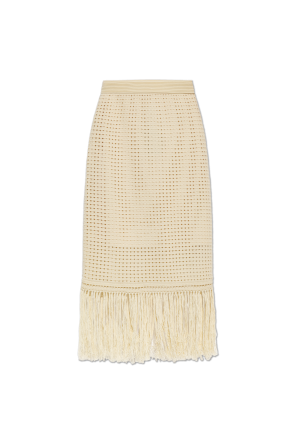 Skirt with fringes