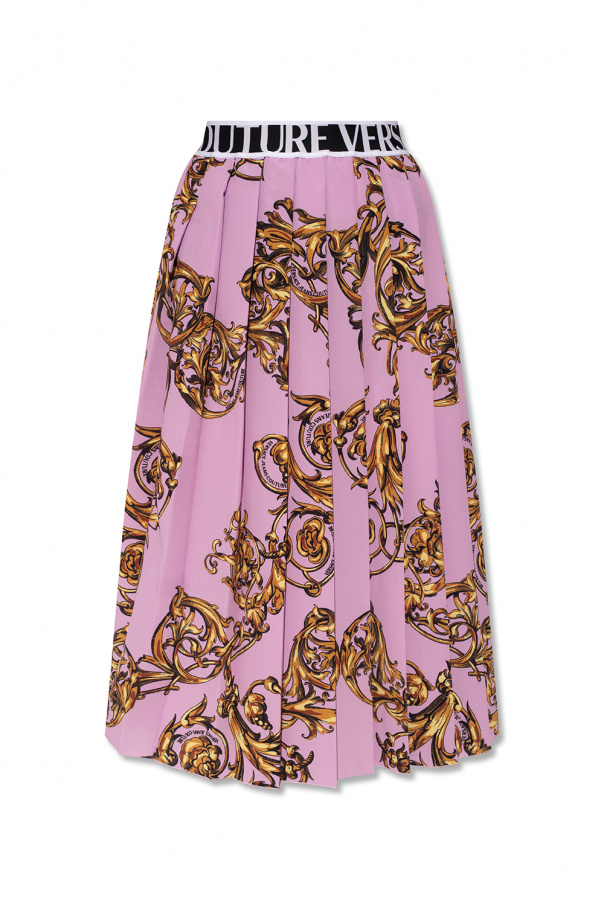 Versace jeans mid-rise Couture Pleated skirt