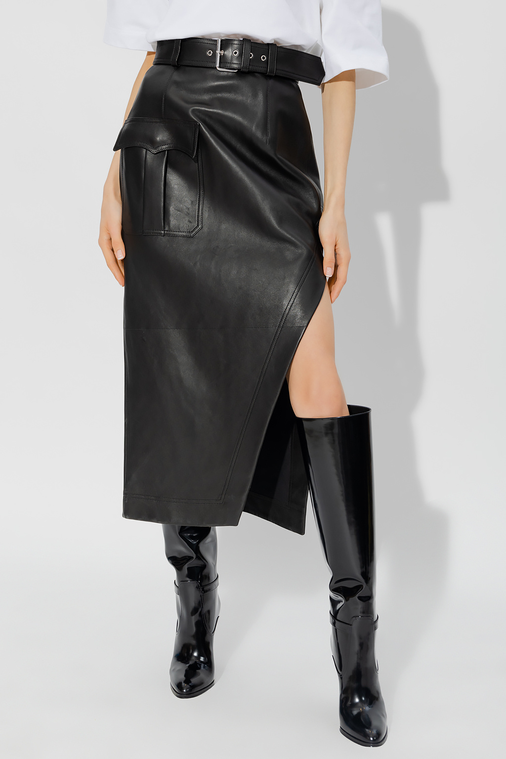 Alexander McQueen Leather skirt