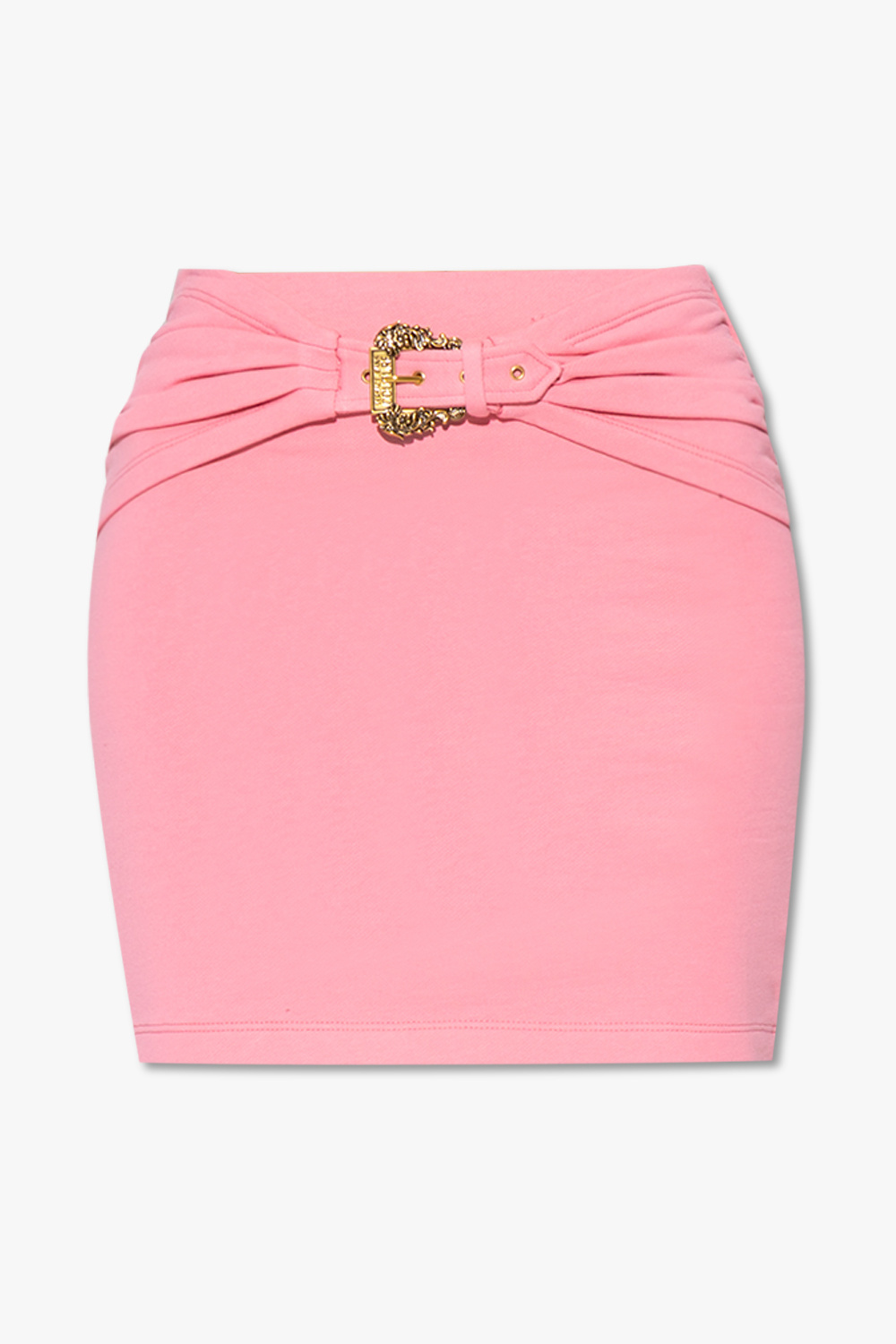 Versace jeans Straight-Leg Couture Skirt with Baroque buckle