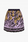 Loungeable Sorte jacquard-shorts i satin med striber