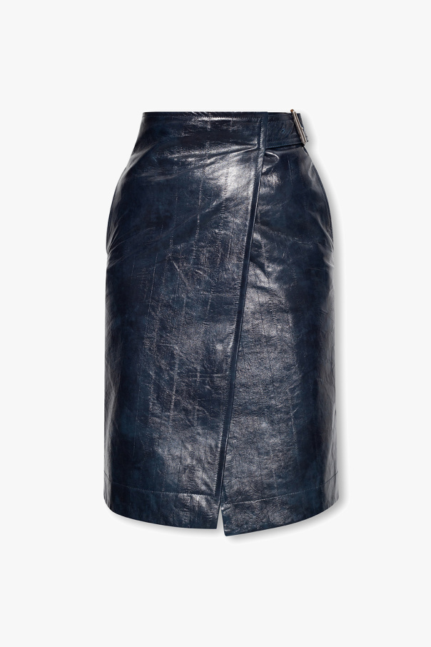 bottega Klassische Veneta Leather skirt