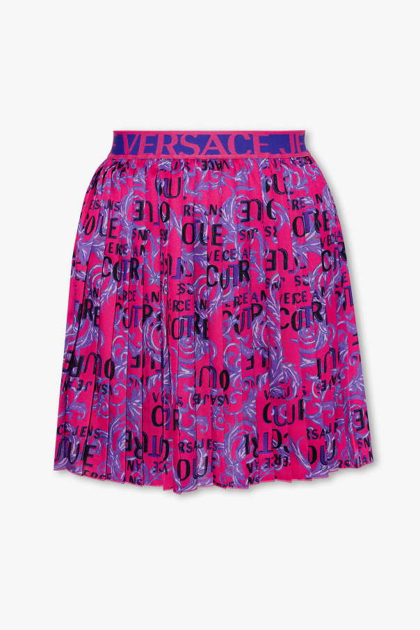 Versace shift jeans Couture Pleated skirt