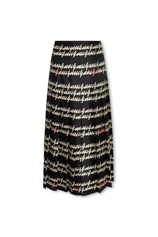 Pleated skirt od embroidered Gucci