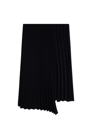 Raven black structured shoulder knee-length coat from Yves Saint Laurent Pre-Owned