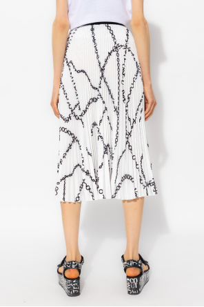 Pierre-Louis Mascia graphic-print silk tunic dress Quilted skirt