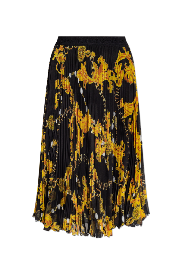 Versace Jeans Couture Printed pleated skirt