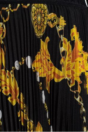 Versace Jeans Couture Printed pleated skirt