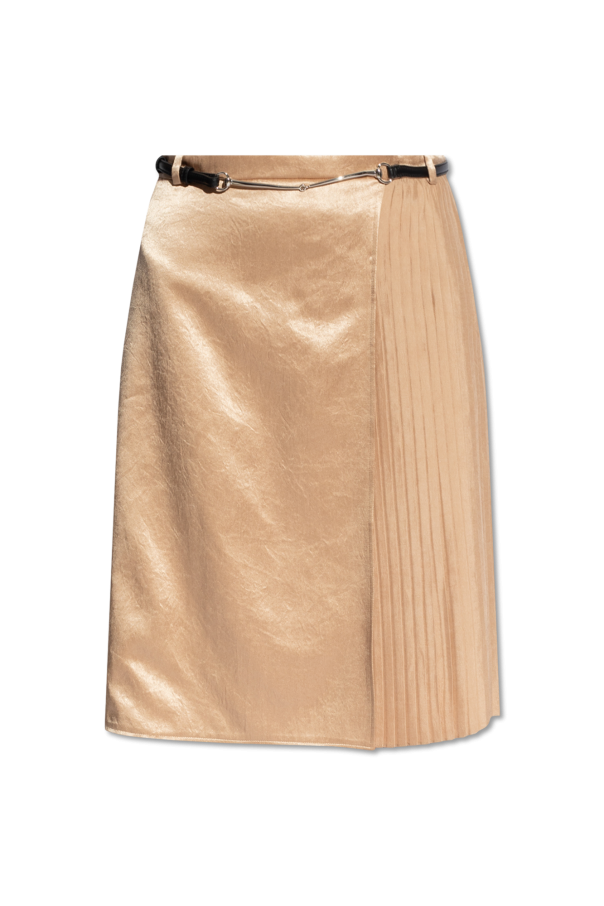 Belted satin skirt od Gucci