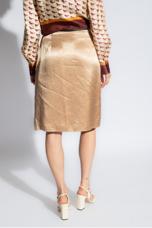 Gucci Satynowa spódnica z paskiem