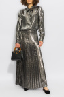 Gucci SILVER Pleated skirt with dots