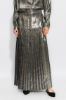 Gucci SILVER Pleated skirt with dots