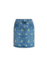 Gucci Denim skirt with floral motif