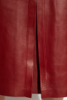 Gucci BURGUNDY Leather skirt