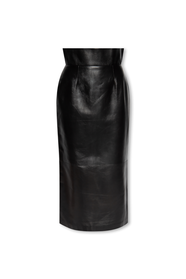 Leather skirt od Alexander McQueen
