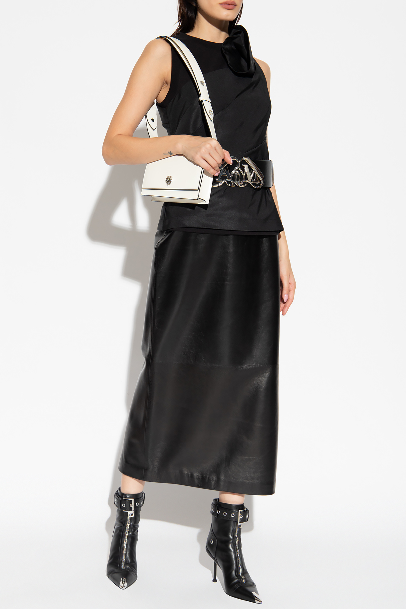 Alexander McQueen Leather skirt