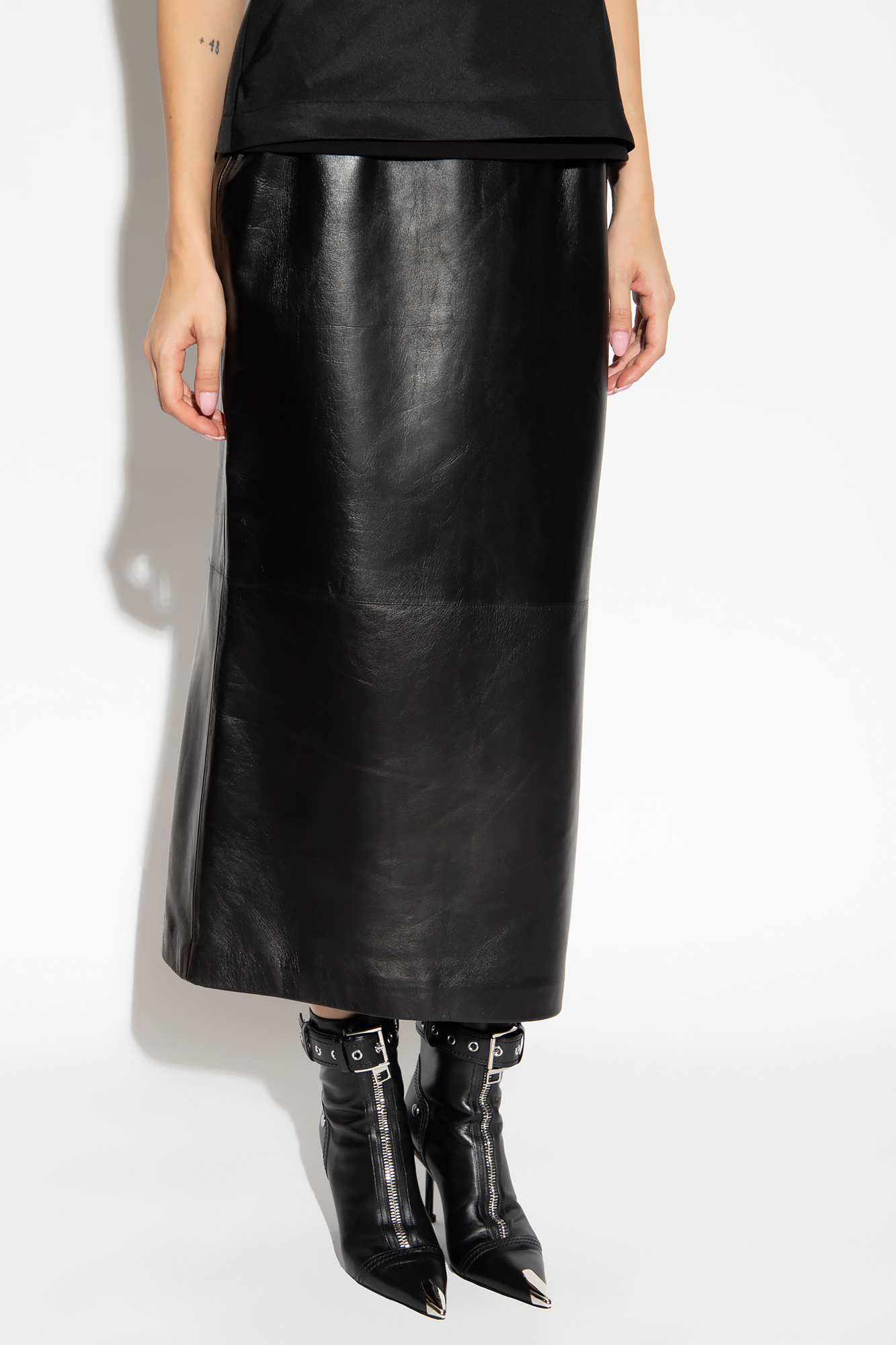 Alexander McQueen Leather skirt