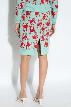 Bottega Veneta Skirt with crab pattern