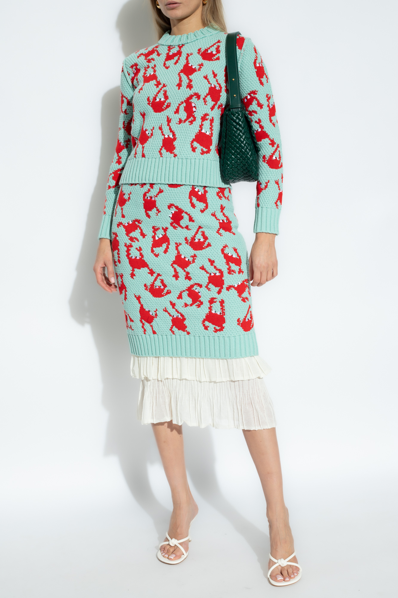 Bottega Veneta Skirt with crab pattern