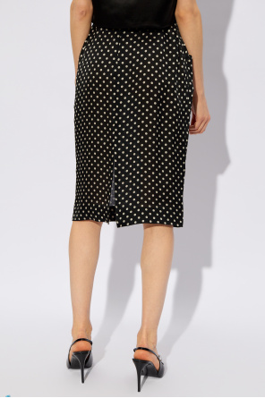 Saint Laurent Polka dot pattern skirt