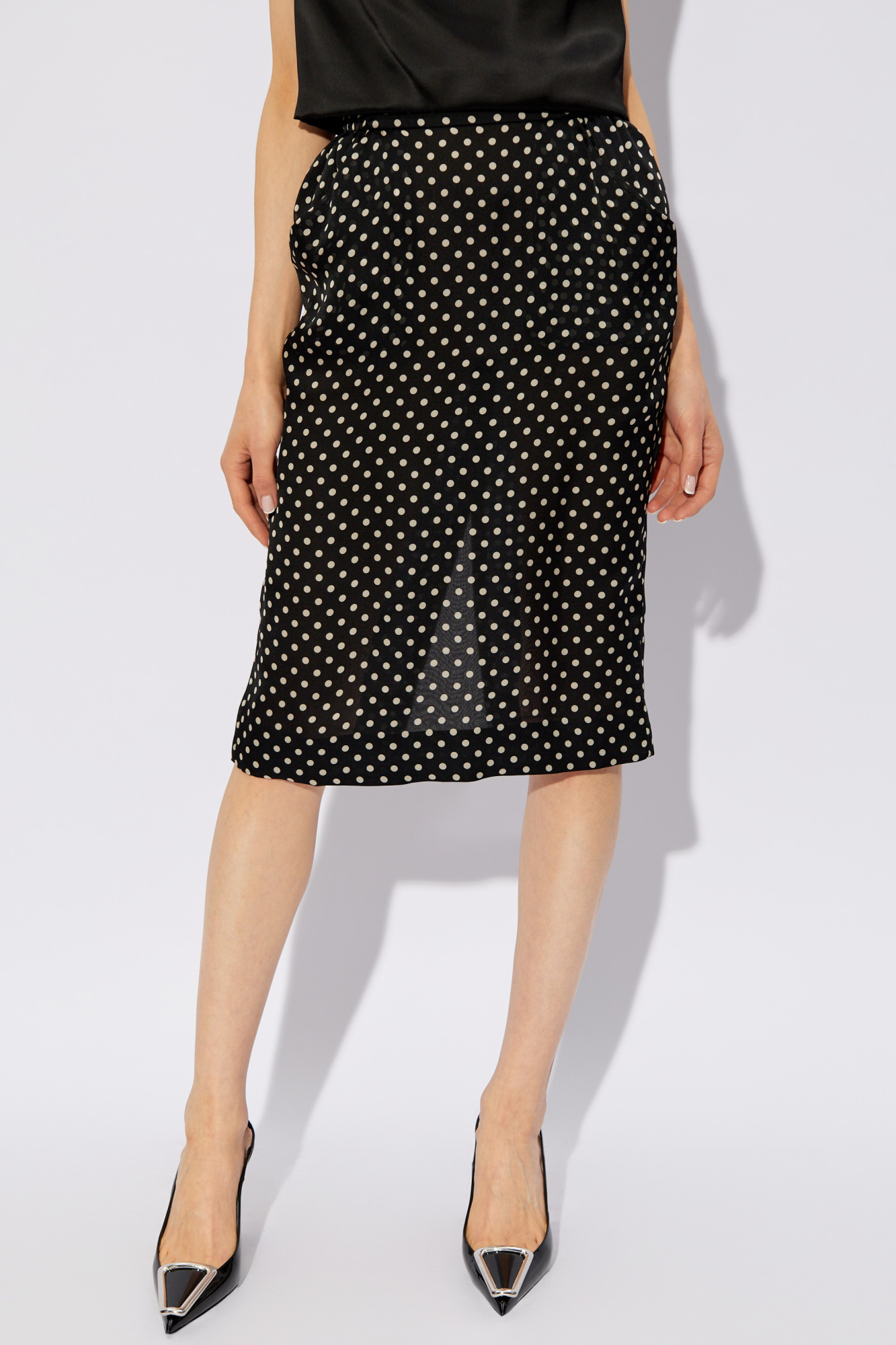 Saint Laurent Polka dot pattern skirt