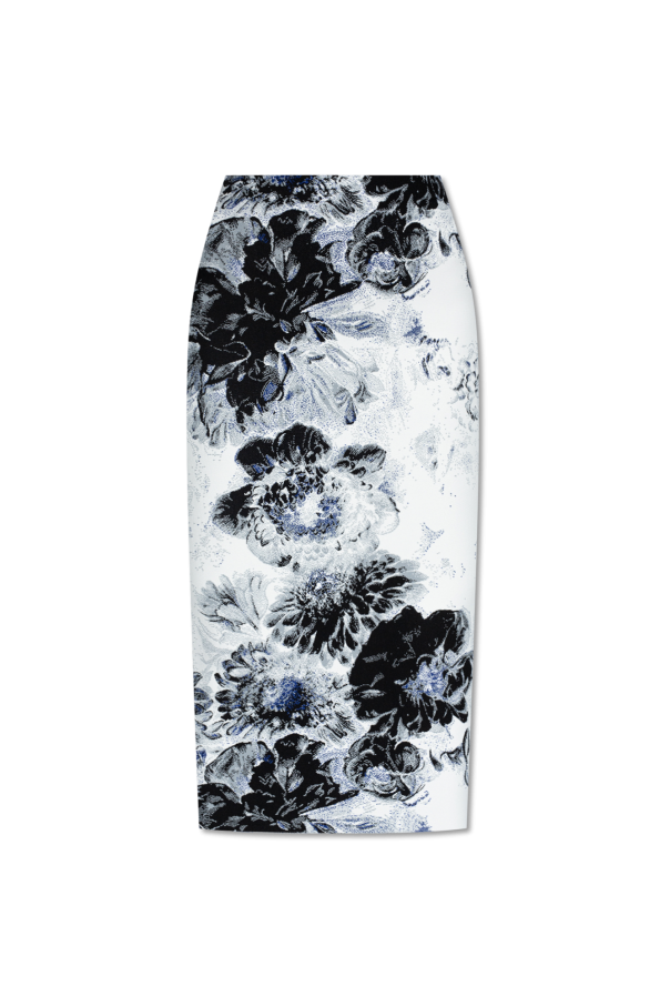 Floral pencil skirt od Alexander McQueen