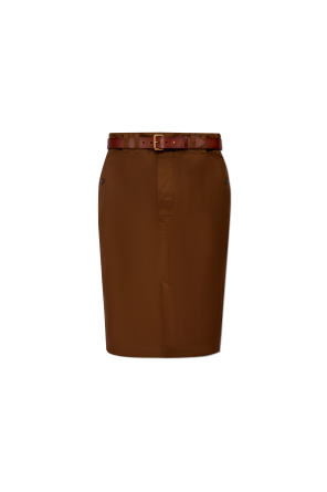Skirt with a belt od Saint Laurent