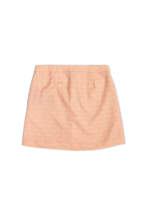 Skirt with GG pattern