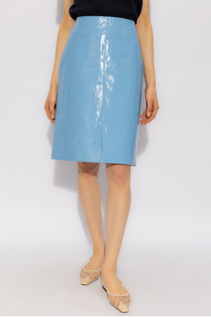 gucci Snapchat Patent leather skirt