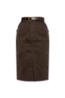 Saint Laurent BROWN Skirt with belt