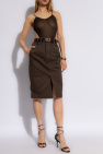 Saint Laurent BROWN Skirt with belt