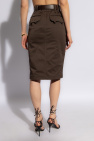 Saint Laurent BROWN Skirt with belt
