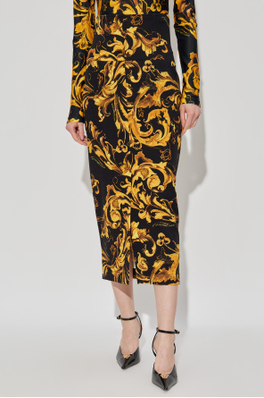 Versace Jeans Couture Falda con abertura trasera