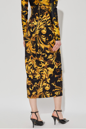 Versace Jeans Couture Falda con abertura trasera