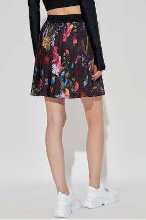 Versace Jeans Couture Pleated skirt with colorful print