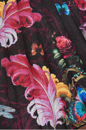 Versace Jeans Couture Pleated skirt with colorful print