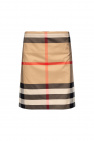 burberry Nude Checked kilt with pleats