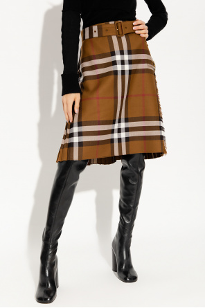 Burberry Burberry Beige Checked Cardigan