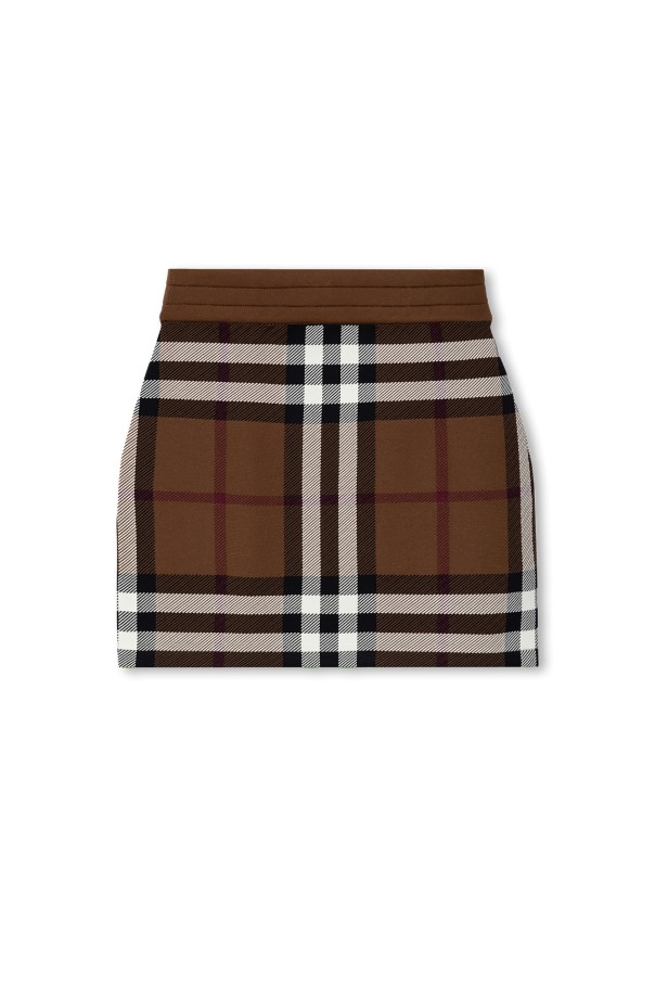 Burberry ‘Mildred’ checked skirt