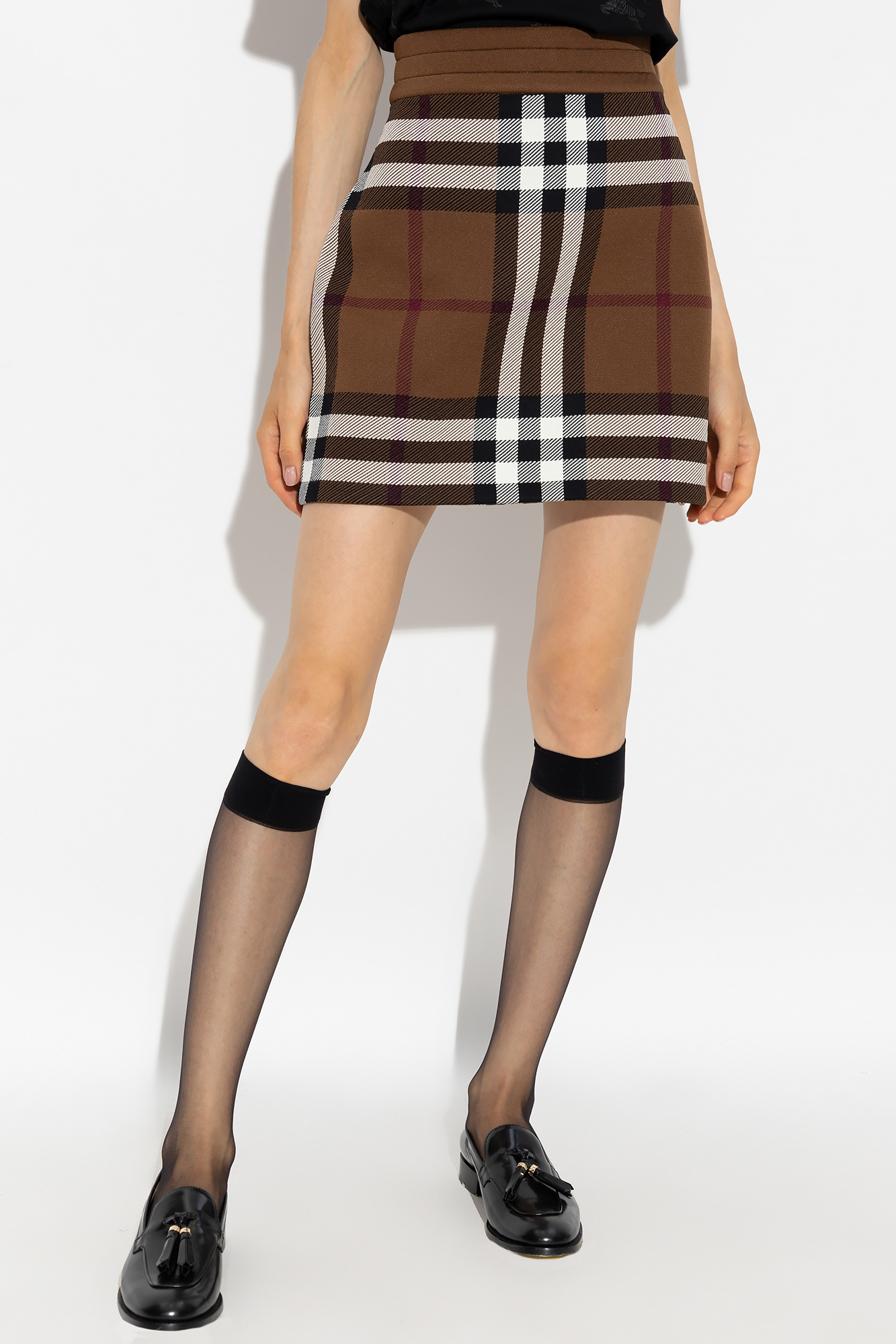 Burberry ‘Mildred’ checked skirt