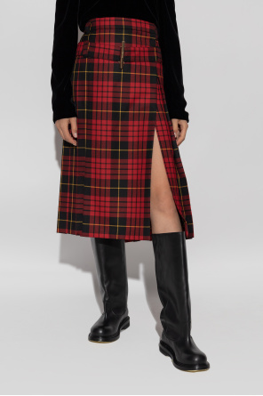 Alexander McQueen Skirt with check pattern