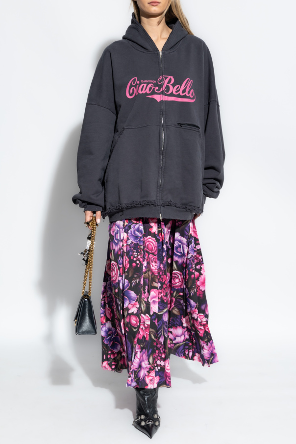 Balenciaga Skirt with floral pattern