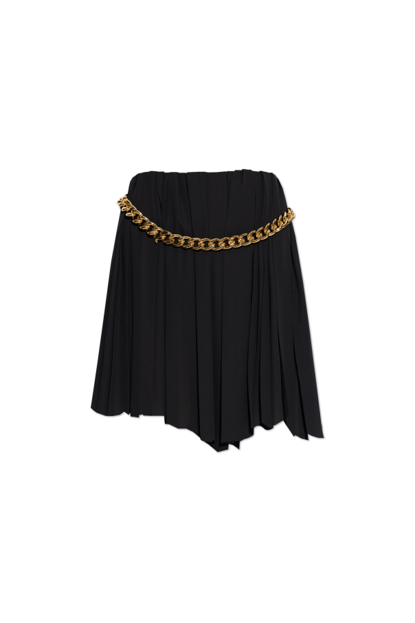 Balenciaga Pleated skirt with chain