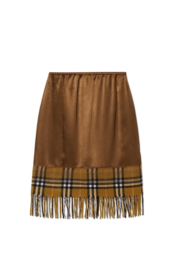 Burberry Skirt with fringe finish