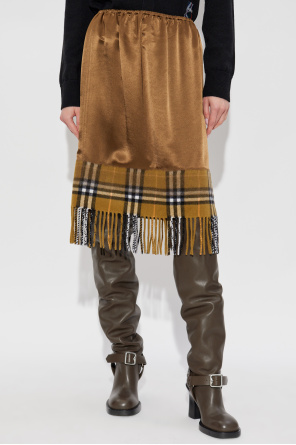 Burberry Skirt with fringe finish